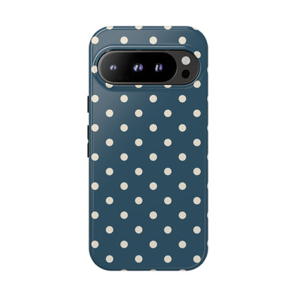 Blue & White Dot Pattern Phone Case