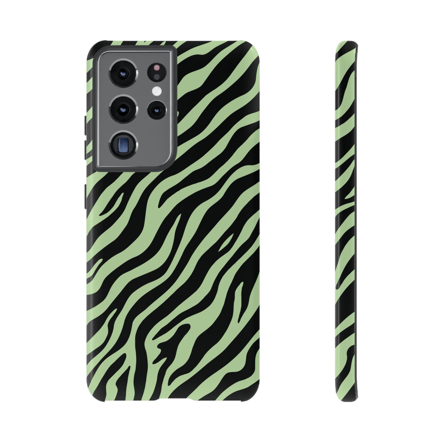 Stylish Mint Zebra Print Phone Case