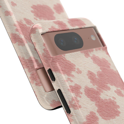 Pretty Blush Cow Print Phone Case