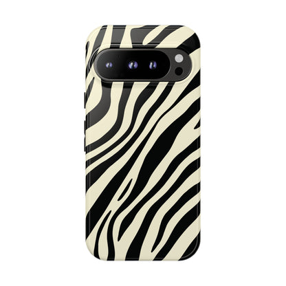 Modern Neutral Zebra Print Phone Case