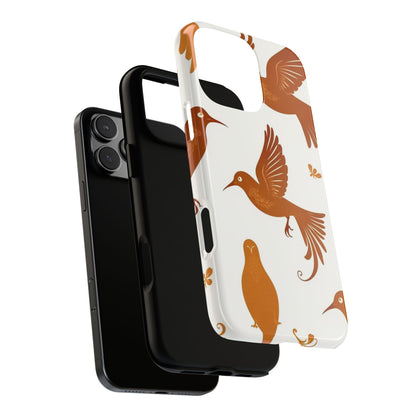 Abstract Bird Pattern Phone Case - Multicolor Phone Case