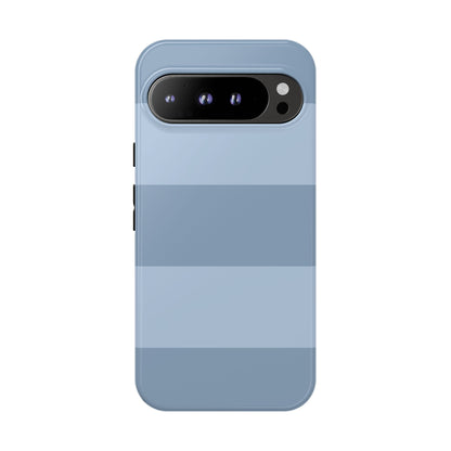 Light Blue Horizontal Stripe Pattern Phone Case - Blue Phone Case - Google Pixel 9 Pro XL / Glossy