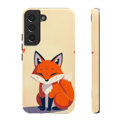 Samsung Galaxy S22 / Glossy Phone Case - Cute Fox Design Phone Case