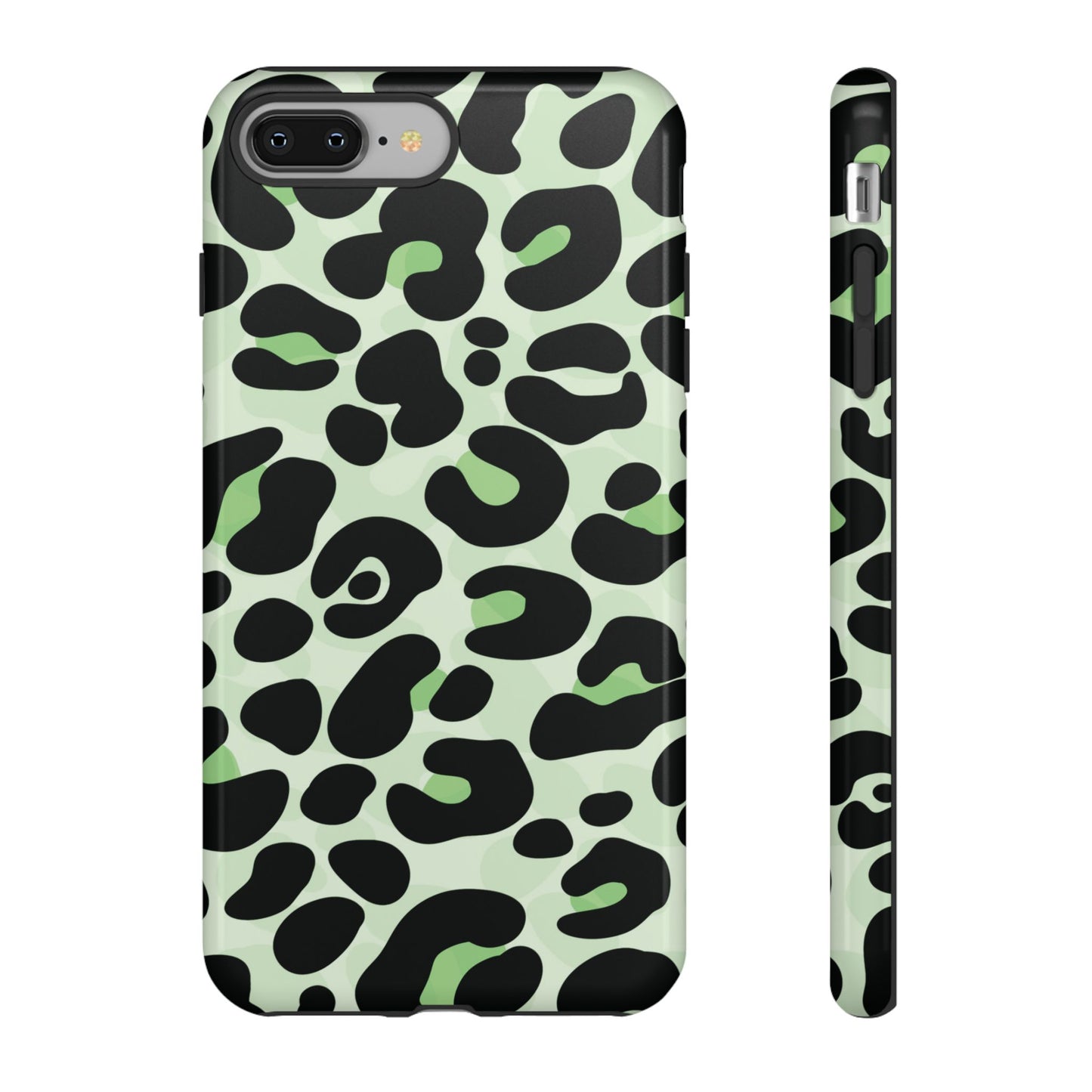 Chic Sage Leopard Print Phone Case
