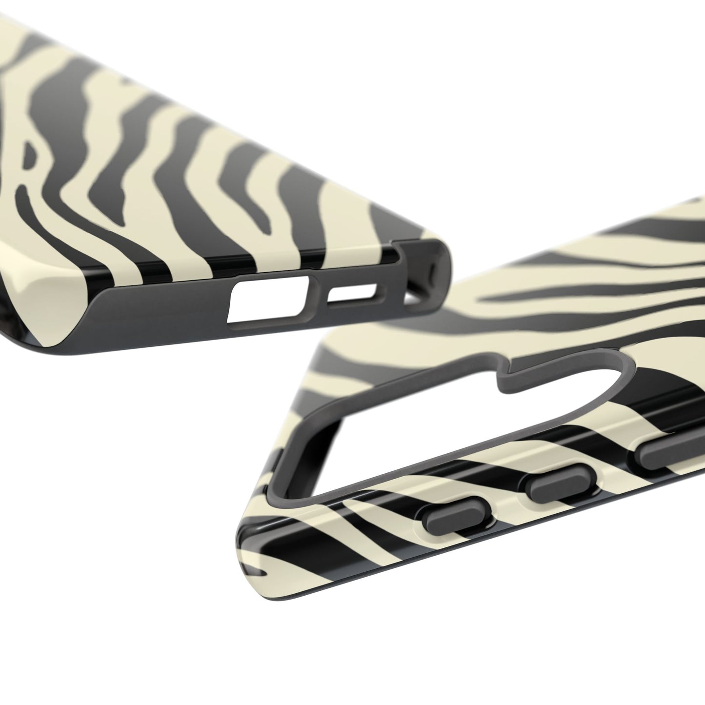 Modern Neutral Zebra Print Phone Case