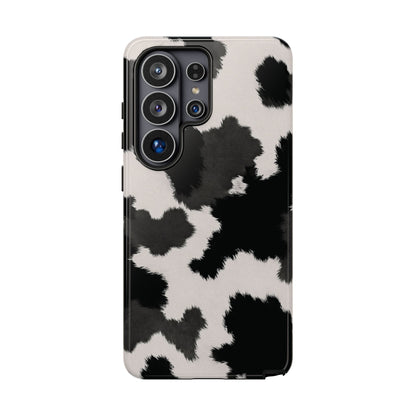 Modern Monochrome Cow Print Phone Case