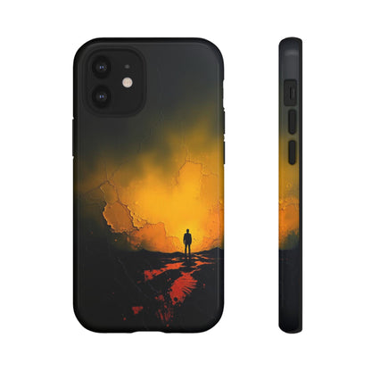 iPhone 12 Mini / Glossy Phone Case - Acrylic Mysterious Figure Phone Case