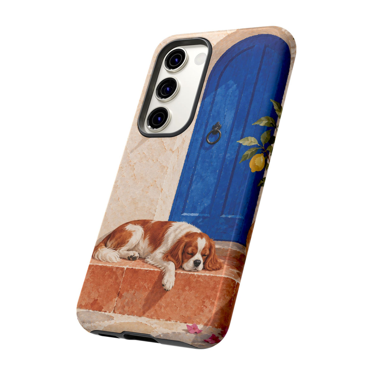 Cavalier King Charles Spaniel Blue Door Siesta Phone Case - Multicolor Phone Case