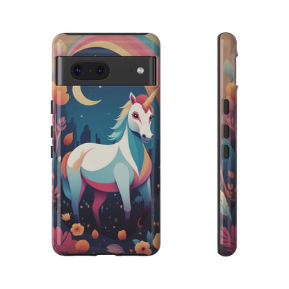 Stylised Unicorn & Rainbow Design Phone Case - Multicolor Phone Case - Google Pixel 7 / Glossy
