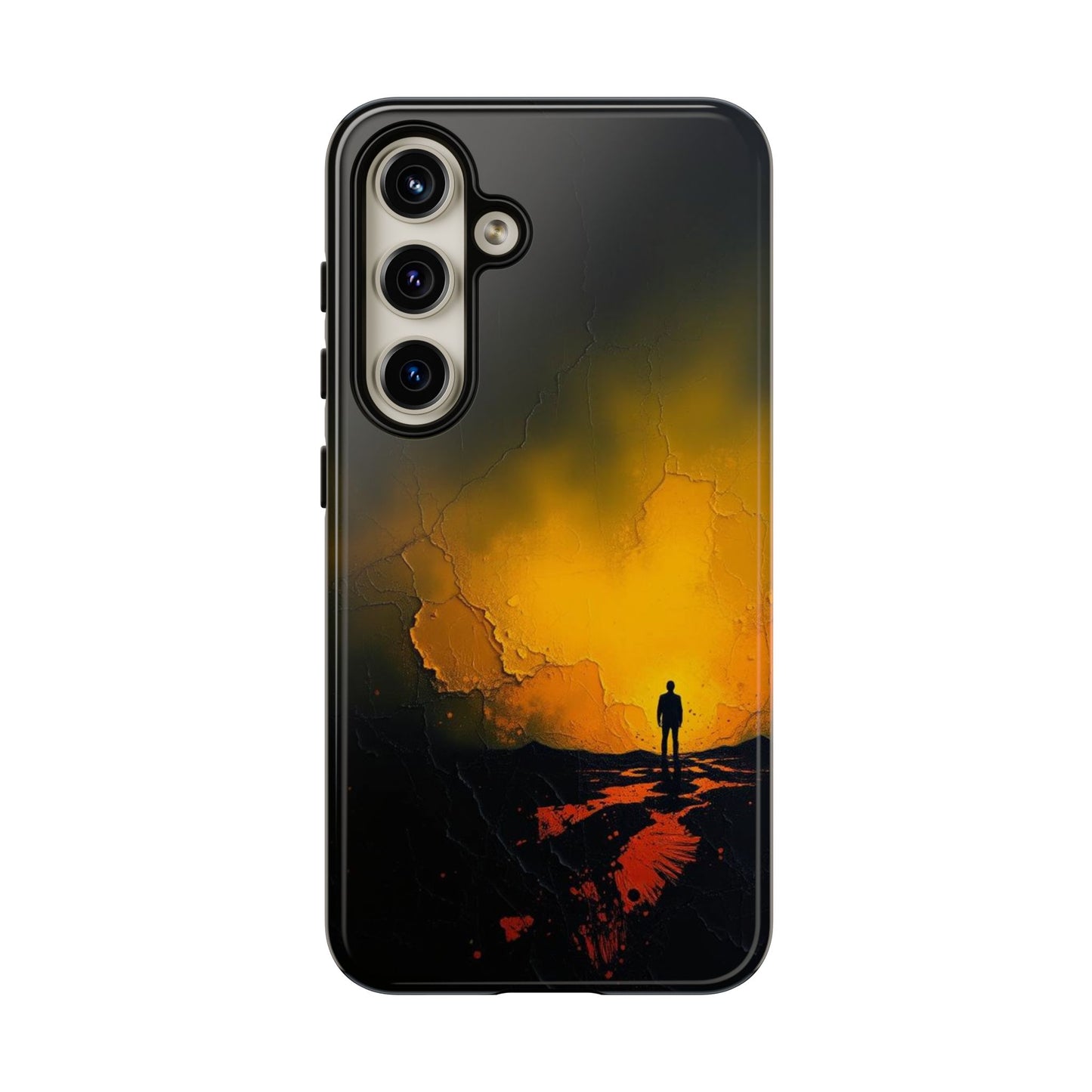 Samsung Galaxy S24 / Glossy Phone Case - Acrylic Mysterious Figure Phone Case