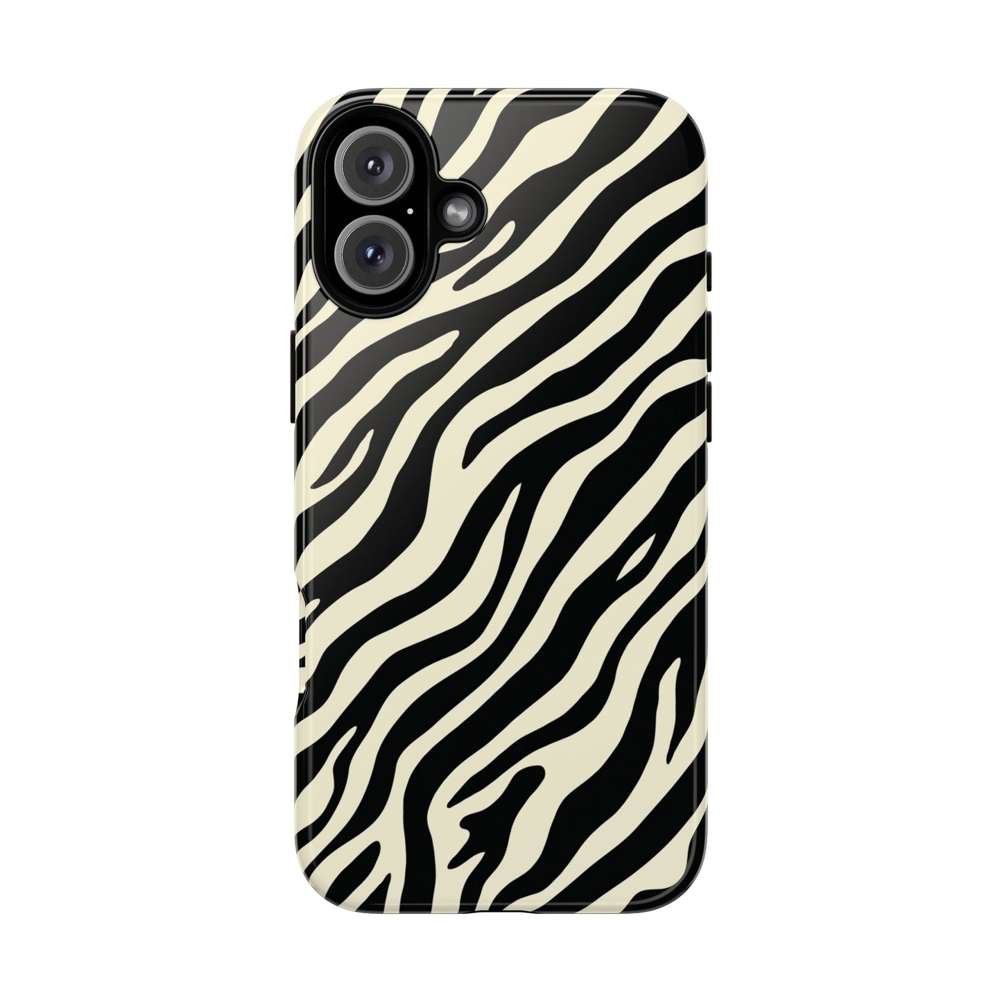 Chic Ivory Zebra Print Phone Case