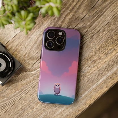Phone Case - Watercolour Owl & Cloud Design Phone Case