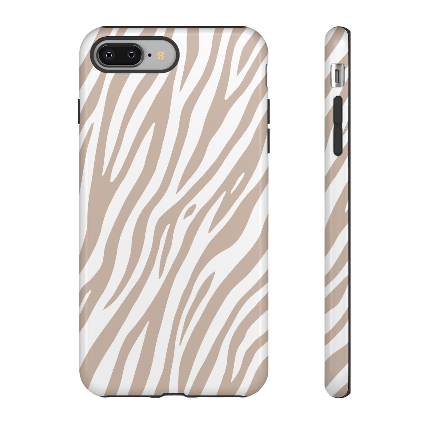 Oatmeal Tiger Print Phone Case