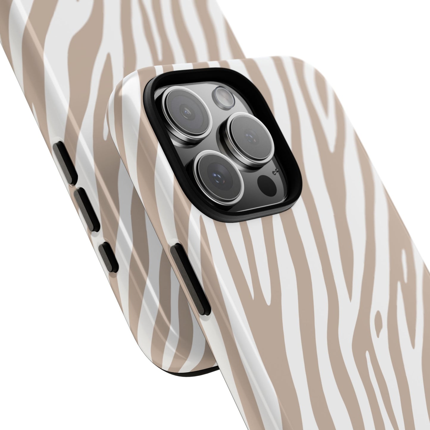 Oatmeal Tiger Print Phone Case