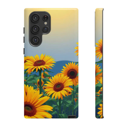 Samsung Galaxy S22 Ultra / Glossy Phone Case - Sunflowers Design Phone Case