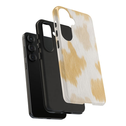 Golden Honey Cow Print Phone Case