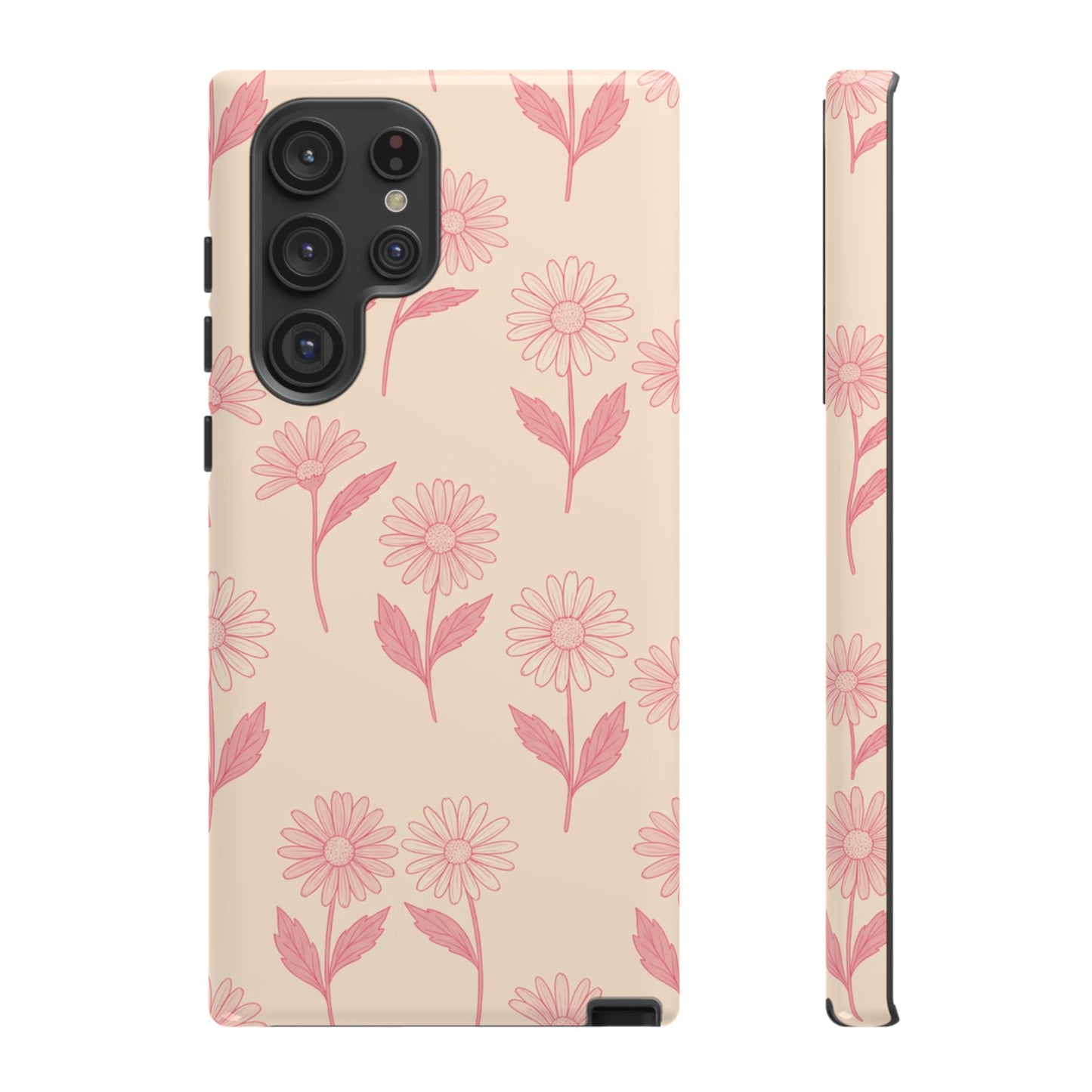 Pretty Pink Daisy Pattern Phone Case