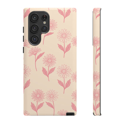 Pretty Pink Daisy Pattern Phone Case