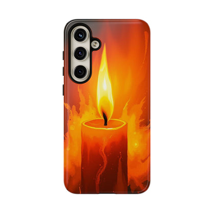 Red Candle Phone Case - Multicolor Phone Case - Samsung Galaxy S24 Plus / Glossy
