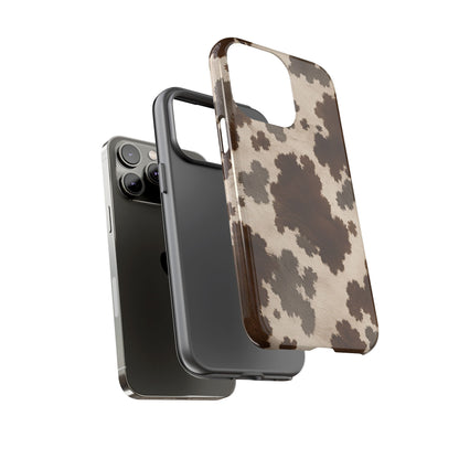 Stylish Mocha Cow Print Phone Case