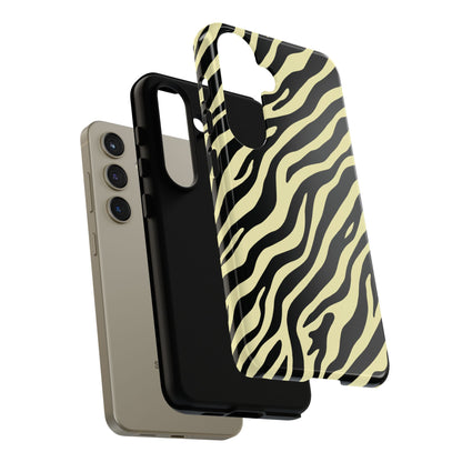 Stylish Neutral Zebra Print Phone Case