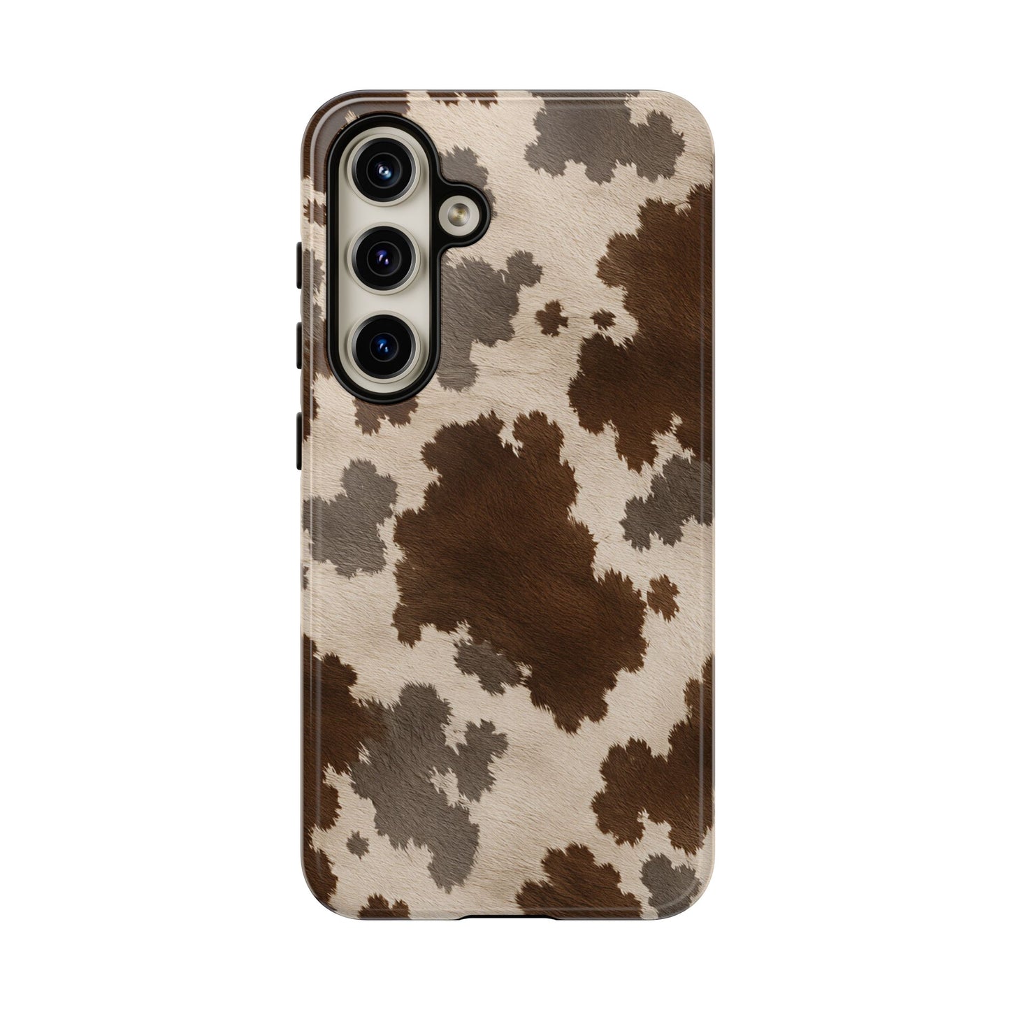 Stylish Mocha Cow Print Phone Case