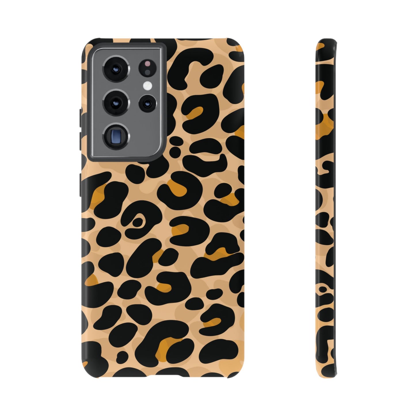 Stylish Mocha Leopard Print Phone Case