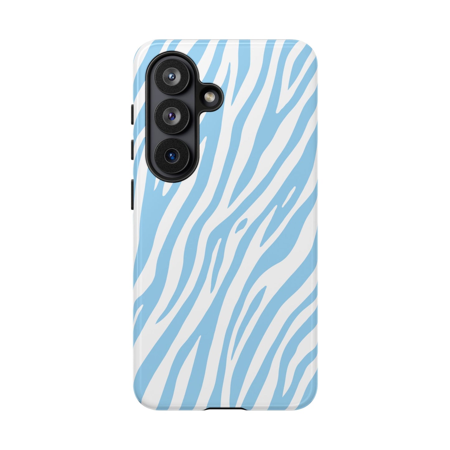 Sky Blue Tiger Print Phone Case