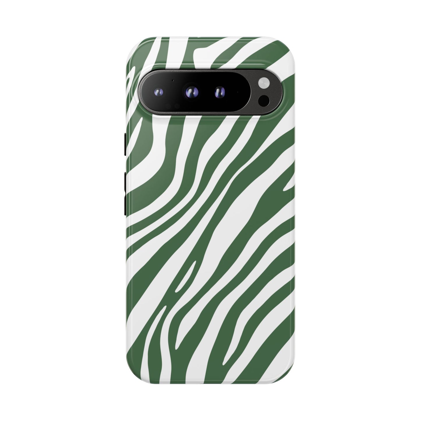 Modern Sage Zebra Print Phone Case
