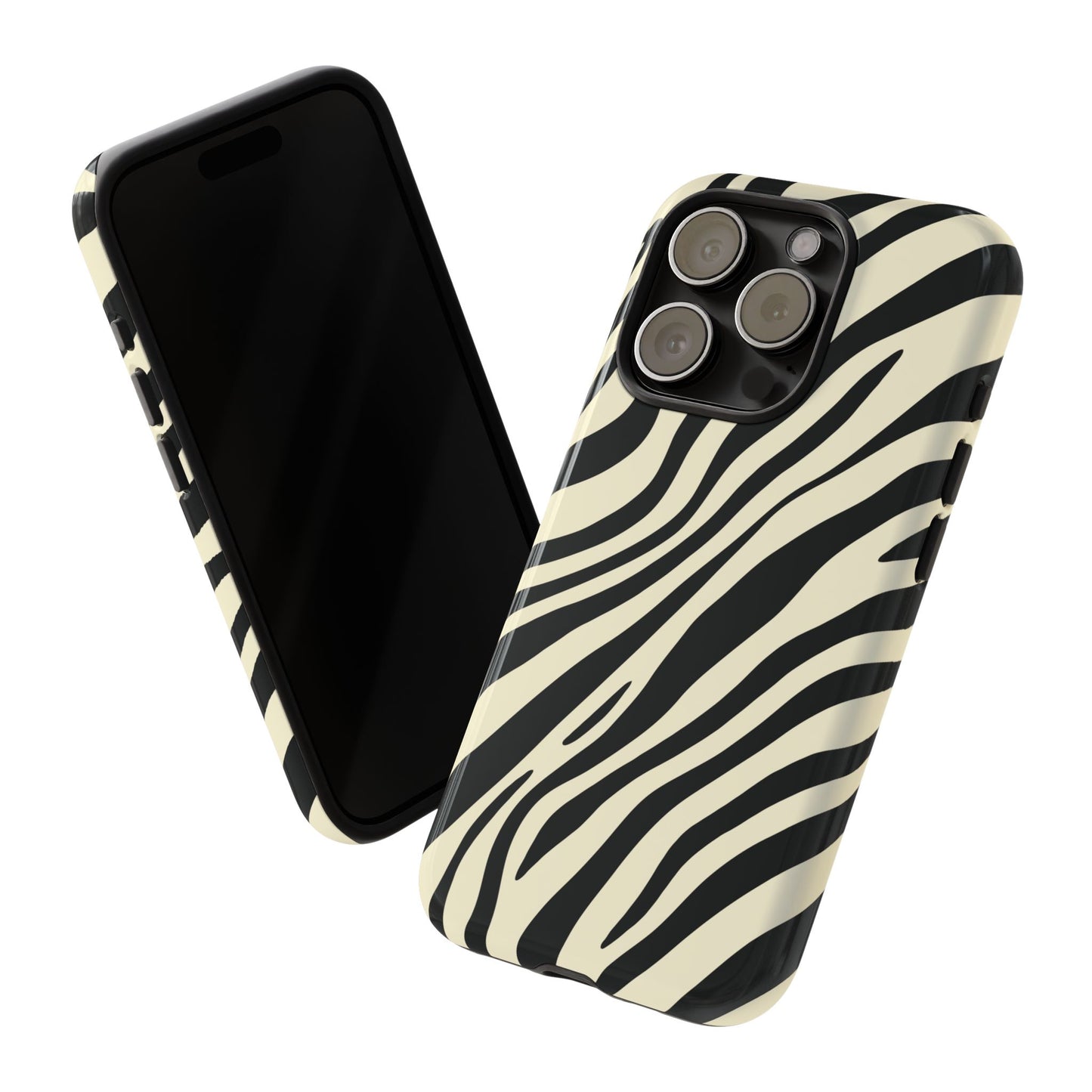 Modern Neutral Zebra Print Phone Case
