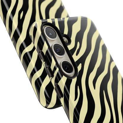 Stylish Neutral Zebra Print Phone Case