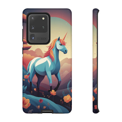 Samsung Galaxy S20 Ultra / Glossy Phone Case - Stylised Unicorn Design Phone Case