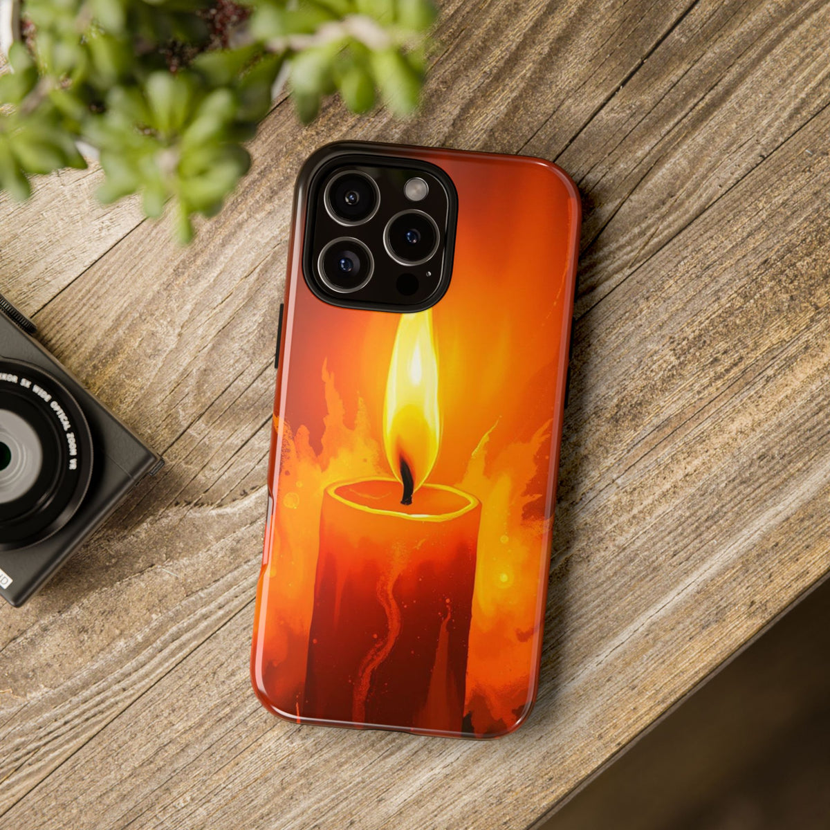 Red Candle Phone Case - Multicolor Phone Case
