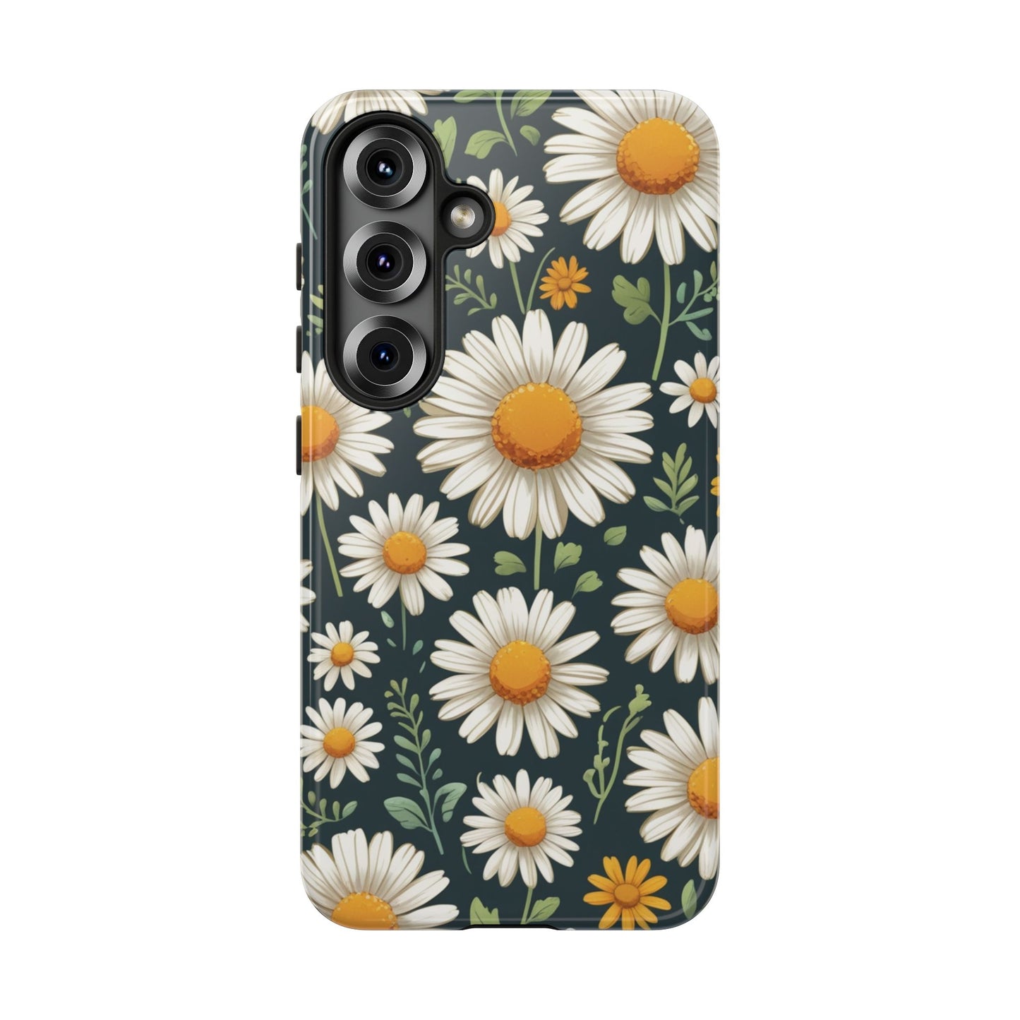 Samsung Galaxy S25 / Glossy Phone Case - Daisies Floral Pattern 3 Phone Case