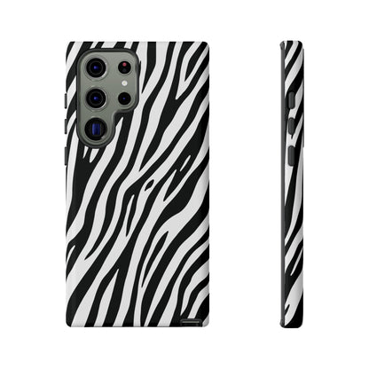 Monochrome Tiger Print Phone Case