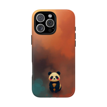 iPhone 16 Pro Max / Glossy Phone Case - Cute Colourful Panda Design Phone Case
