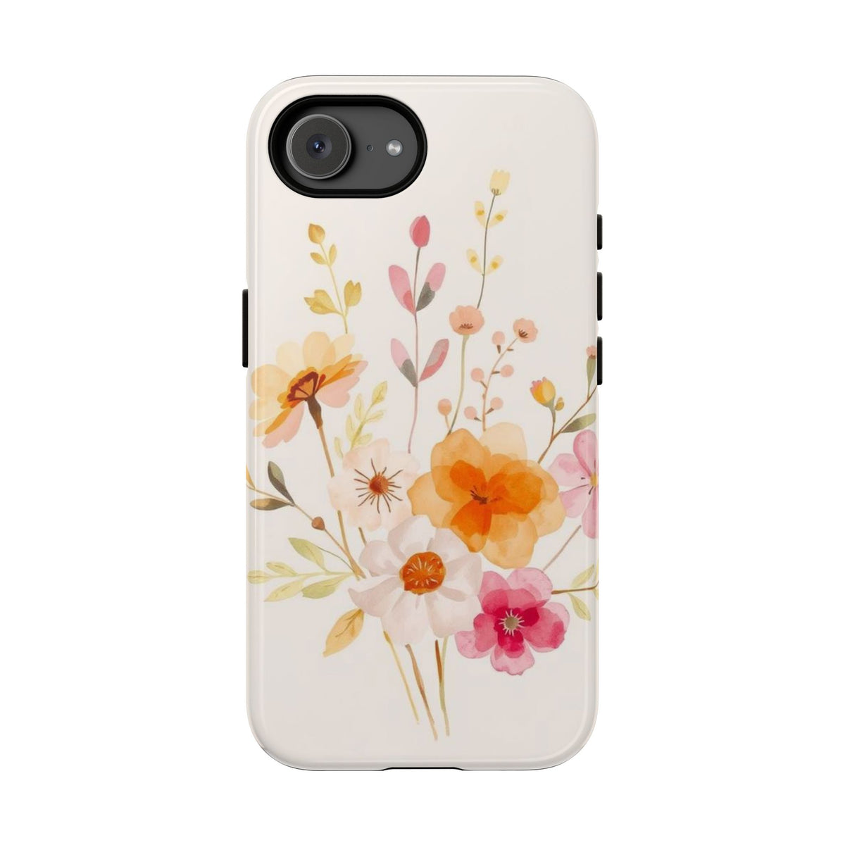 Boho Chic Watercolour Flower Pattern Phone Case - Multicolor Phone Case - iPhone 17e / Glossy