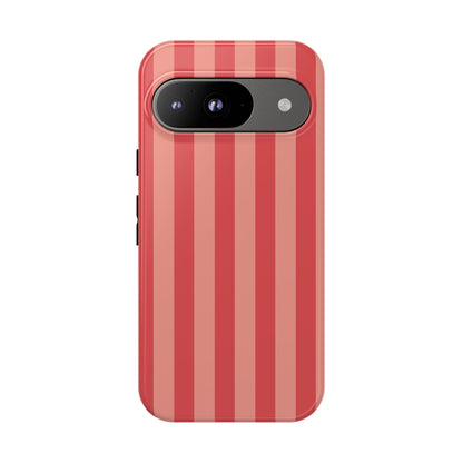 Google Pixel 9 / Glossy Phone Case - ’Light Pink Stripe Pattern’ Phone Case