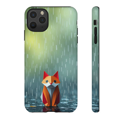 iPhone 11 Pro Max / Glossy Phone Case - Origami ’Soggy Fox’ Design Phone Case