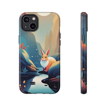 Stylised Rabbit Design Phone Case - Multicolor Phone Case - iPhone 14 Plus / Glossy