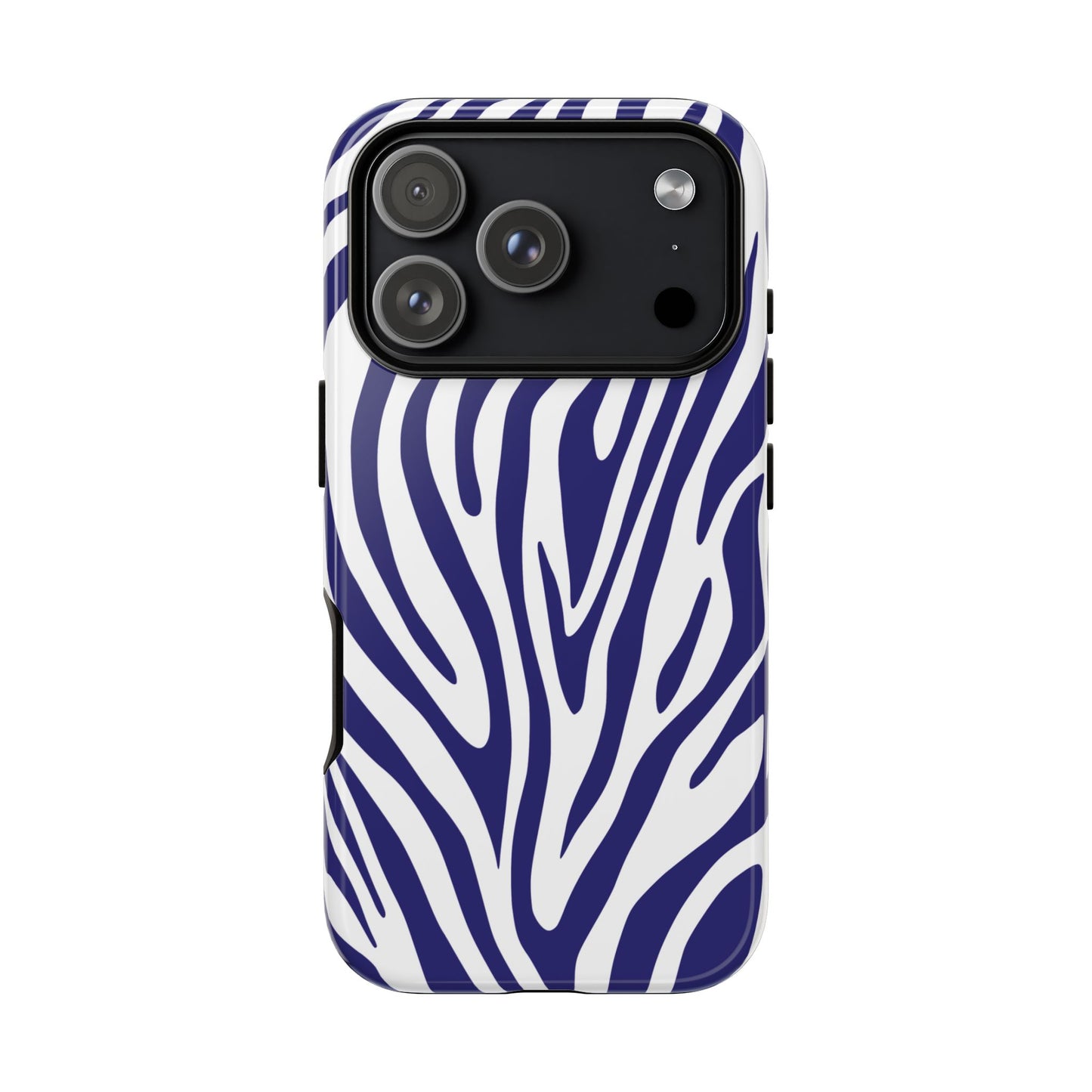 Graphic Blue Tiger Print Phone Case