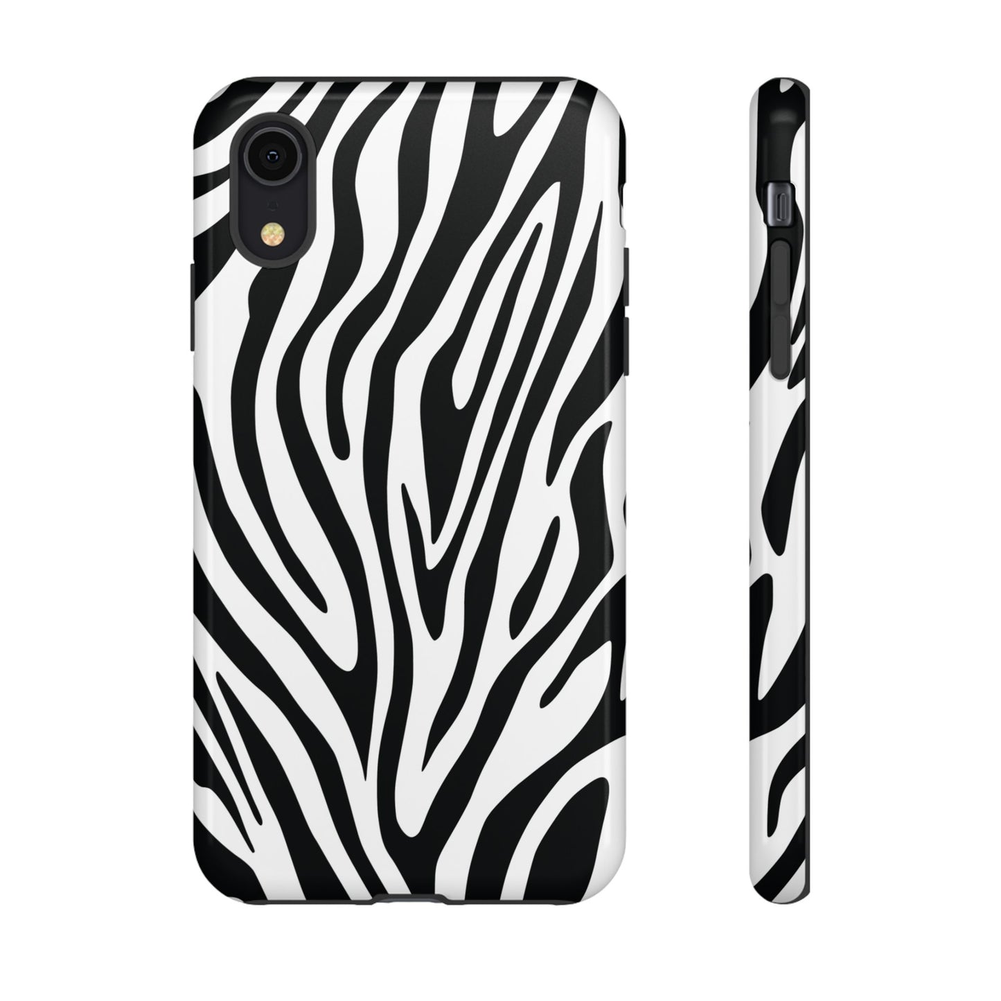Classic Monochrome Tiger Print Phone Case