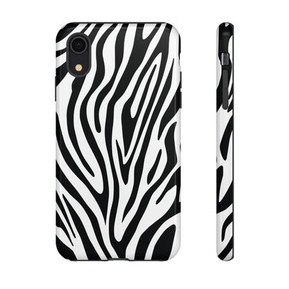 Classic Monochrome Tiger Print Phone Case