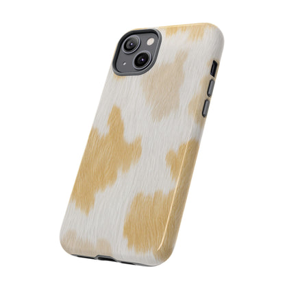 Golden Honey Cow Print Phone Case