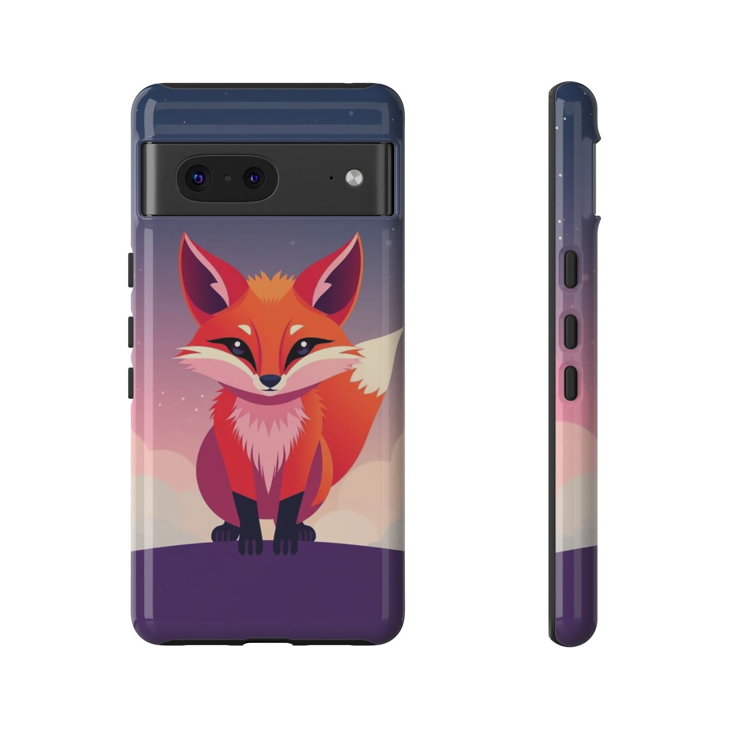 Google Pixel 7 / Glossy Phone Case - Pop Art Fox Design Phone Case