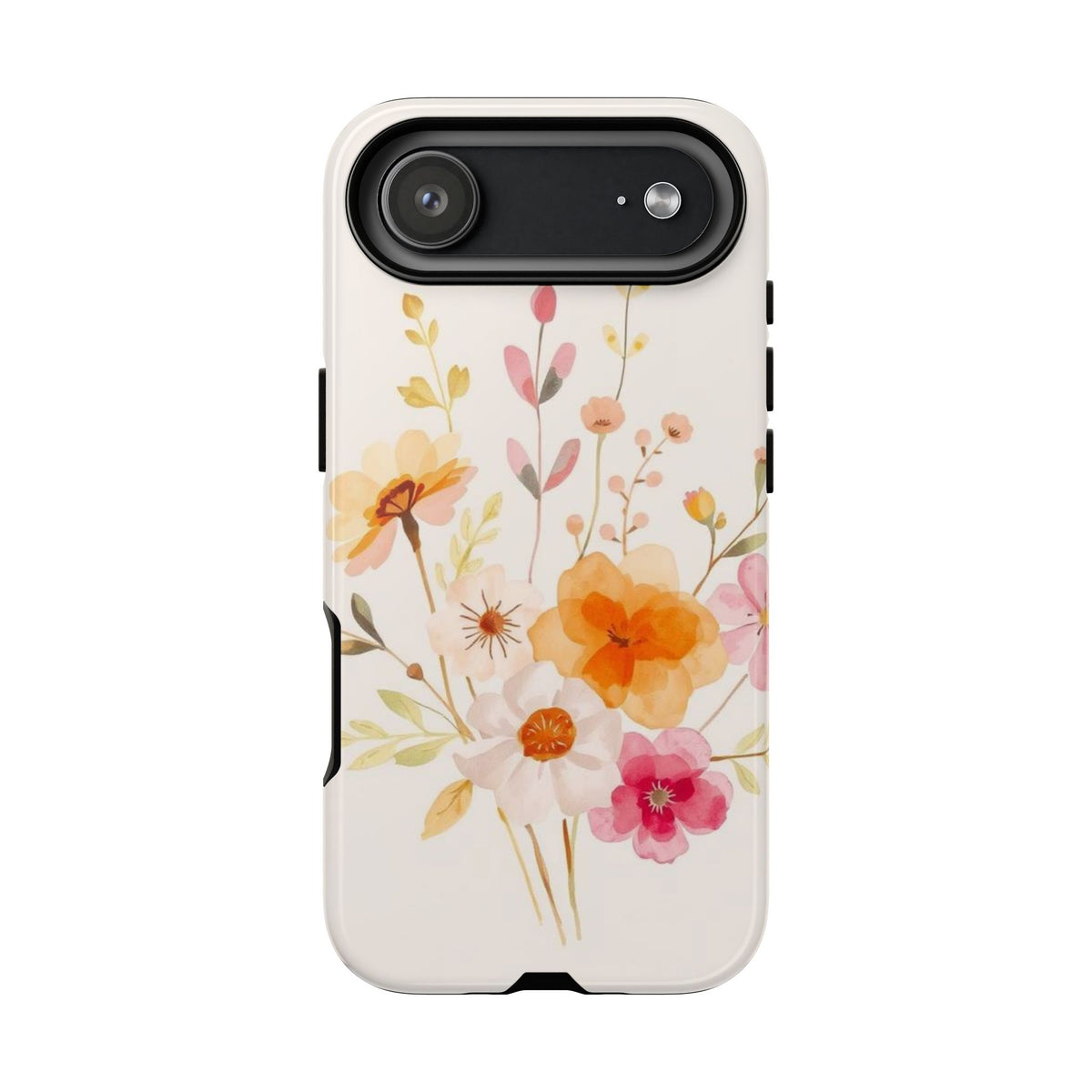 Boho Chic Watercolour Flower Pattern Phone Case - Multicolor Phone Case - iPhone 17 Air / Glossy