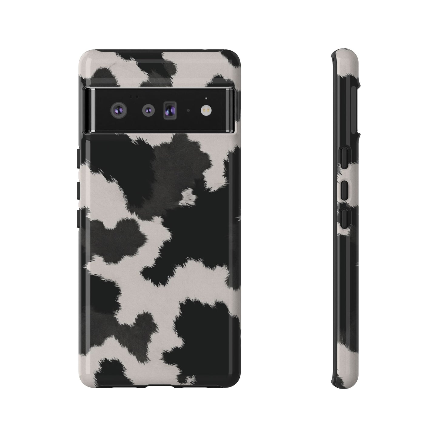 Modern Monochrome Cow Print Phone Case