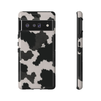 Modern Monochrome Cow Print Phone Case