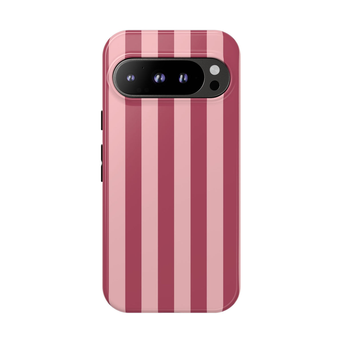 Pink Stripe Pattern Phone Case - Pink Phone Case - Google Pixel 9 Pro / Glossy