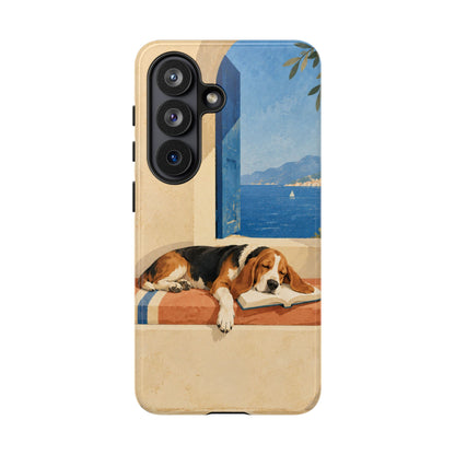 Basset Hound Unfinished Chapter Phone Case - Multicolor Phone Case - Samsung Galaxy S26 / Glossy